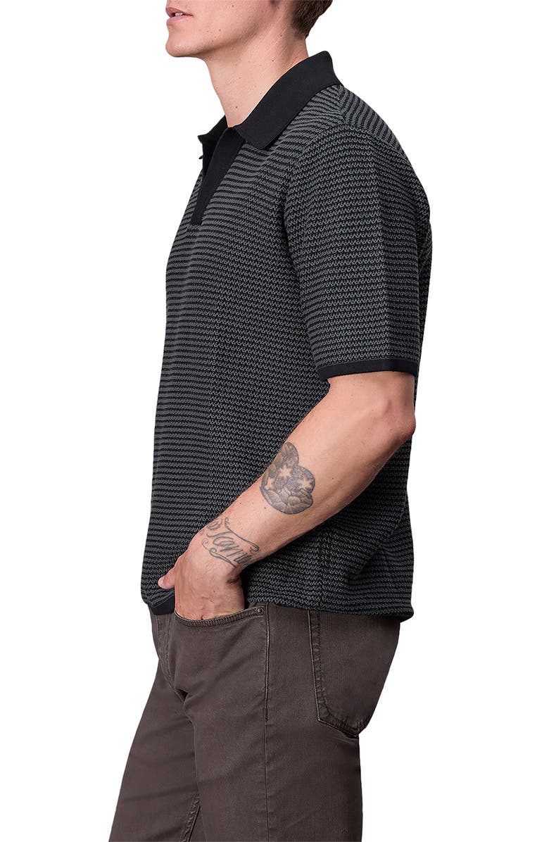 rag & bone Hayes Polo Sweater, Alternate, color, Shark Blue