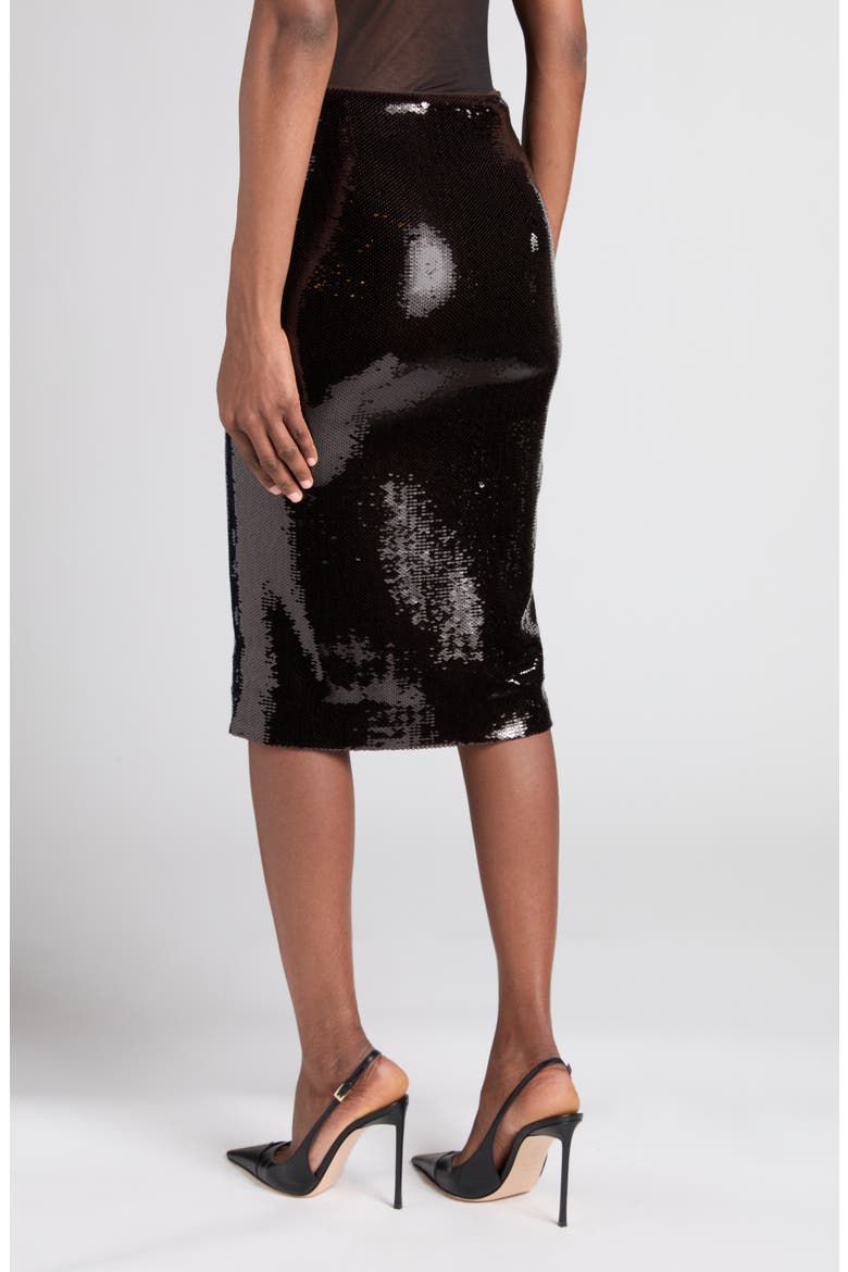 Sequin Pencil Skirt, Alternate, color, ROYAL BLUE/ BROWN