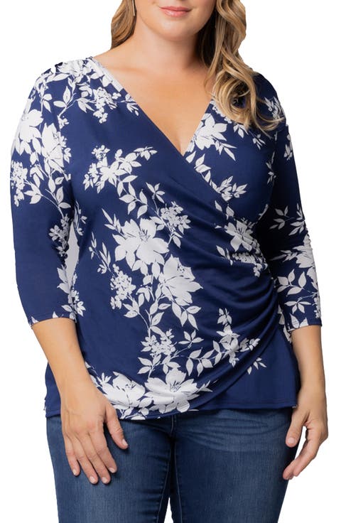 Faux Wrap Top (Plus Size)