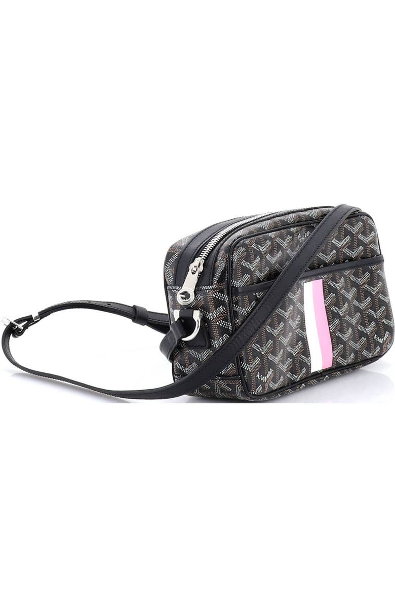 Pre-Owned Goyard Cap Vert Bag Printed Coated Canvas, Alternate, color, Black