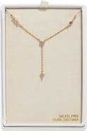 NORDSTROM RACK Cubic Zirconia Station Y-Necklace