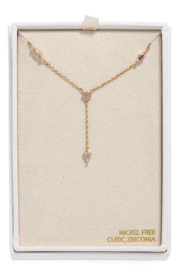 Nordstrom Rack Cubic Zirconia Station Y-necklace In Multi