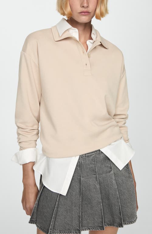 MANGO MANGO PLEATED DENIM MINISKIRT