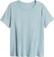 Eileen Fisher Organic Linen Crewneck T-Shirt