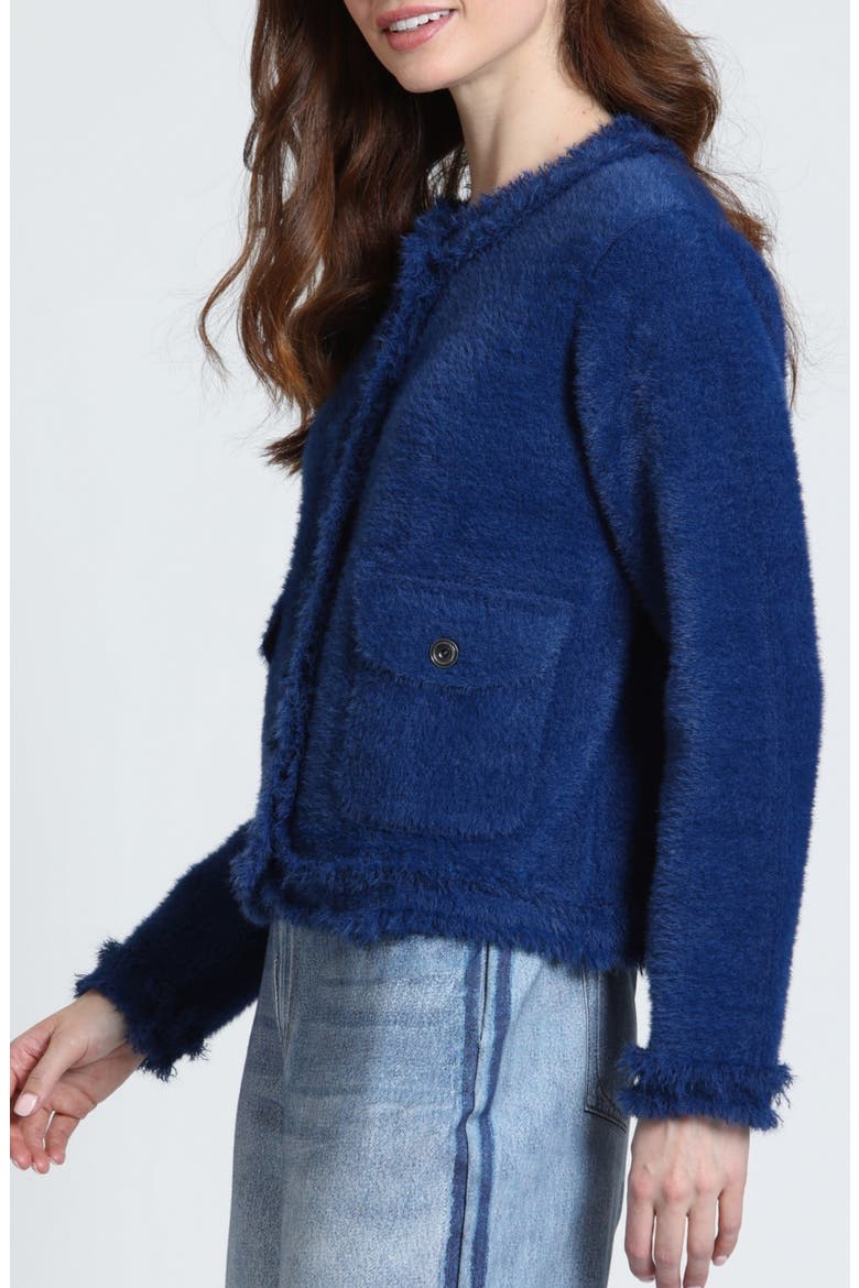 Frayed Edge Jacket, Alternate, color, SAPPHIRE BLUE