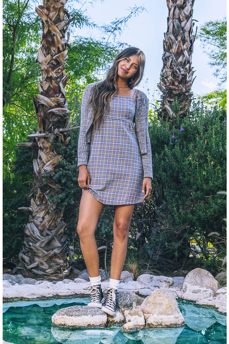 Isla Plaid Sundress, Alternate, color, PROVENCE