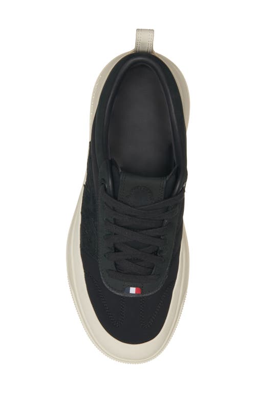Moncler Monpulse Leather-trimmed Sneakers In Black