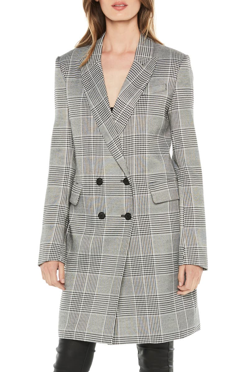 Bardot Plaid Coat, Main, color, Monocheck