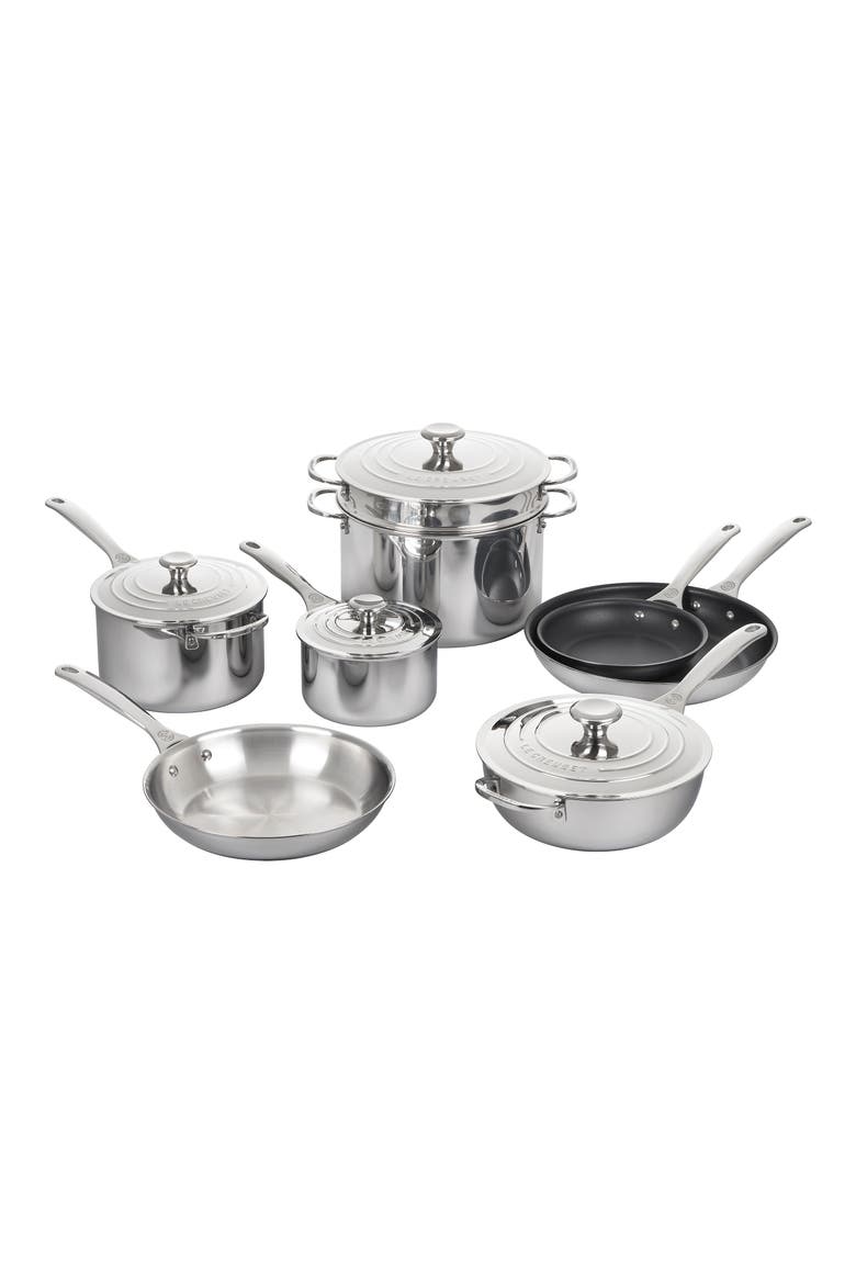 12-Piece Signature Stainless Steel Cookware Set, Main, color, NA