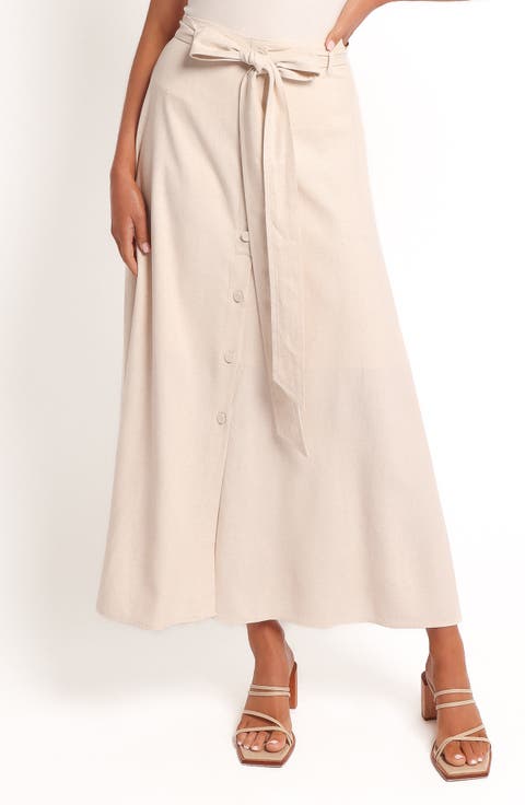 Xander Tie Waist Maxi Skirt