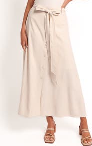 Petal & Pup Xander Tie Waist Maxi Skirt
