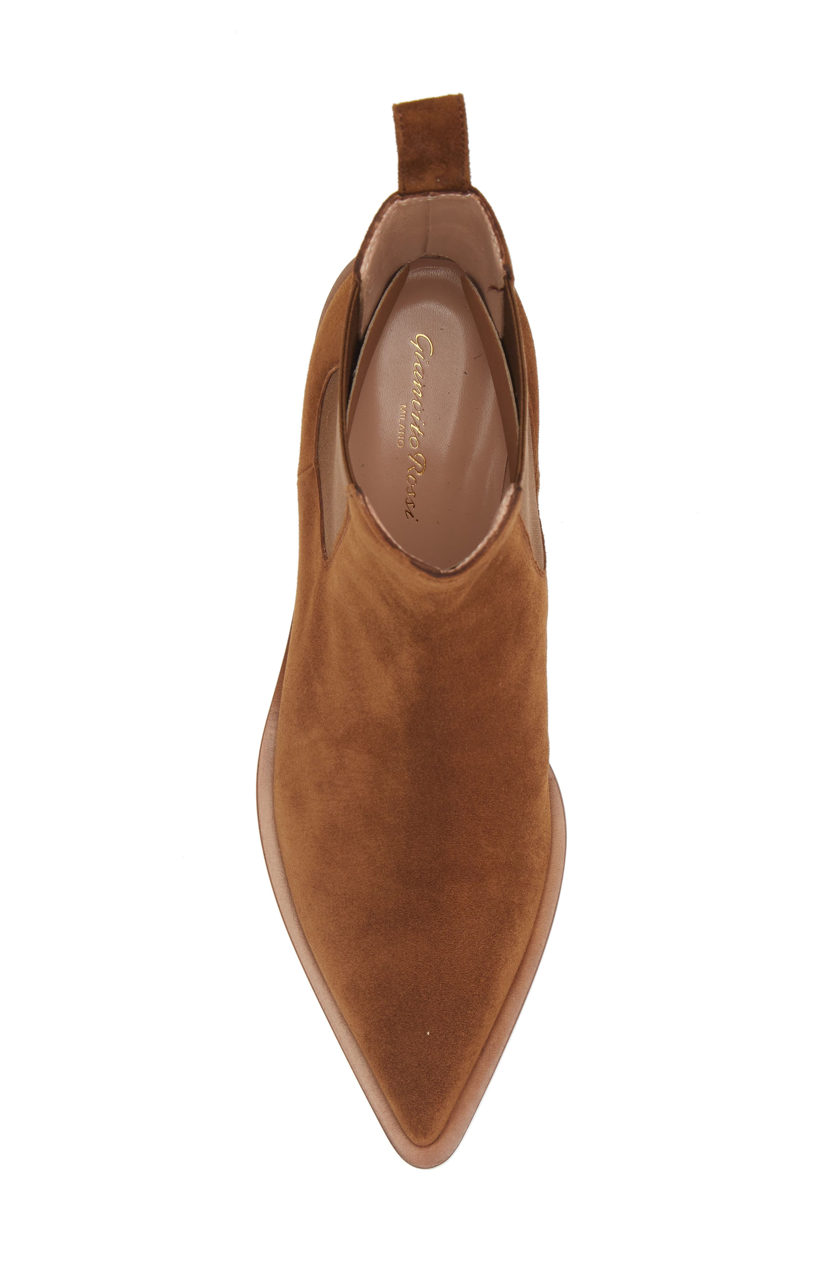 Gianvito Rossi Suede Chelsea Boot, Alternate, color, Texas