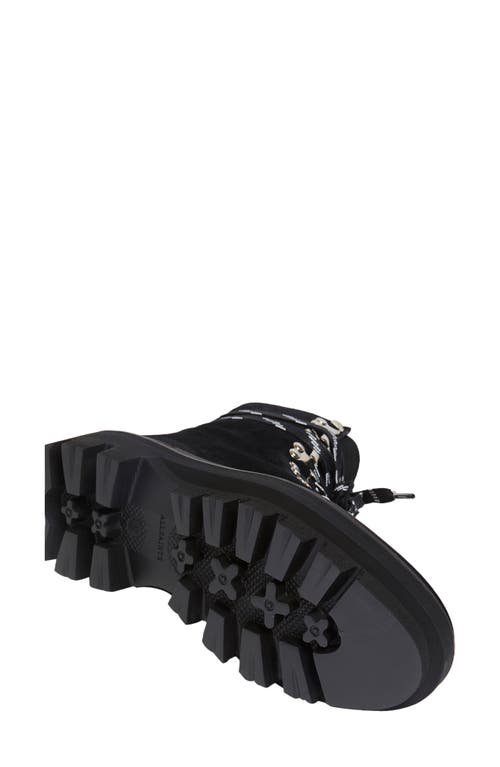 Allsaints Wanda Genuine Shearling Lug Sole Combat Boot
