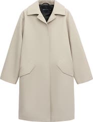 MANGO Cotton Twill Trench Coat