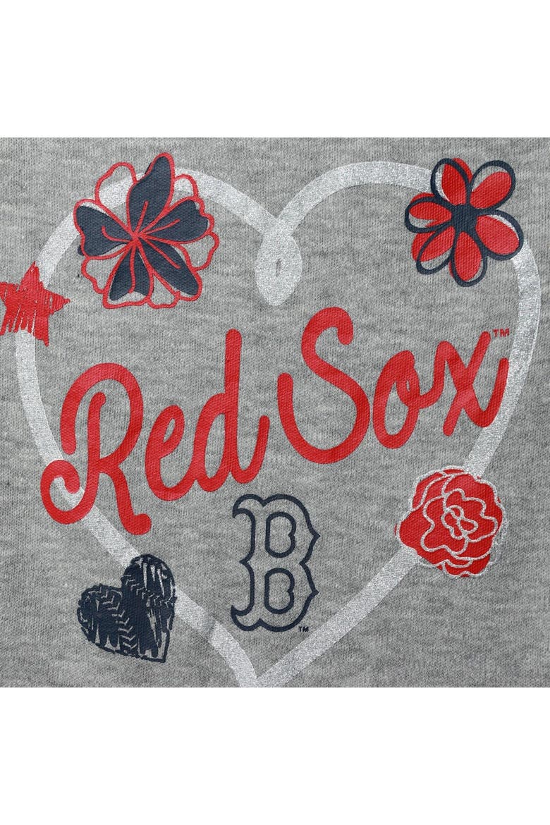 Girls Newborn & Infant Navy/Red/Heathered Gray Boston Red Sox 3-Pack Batter Up Bodysuit Set, Alternate, color, Navy