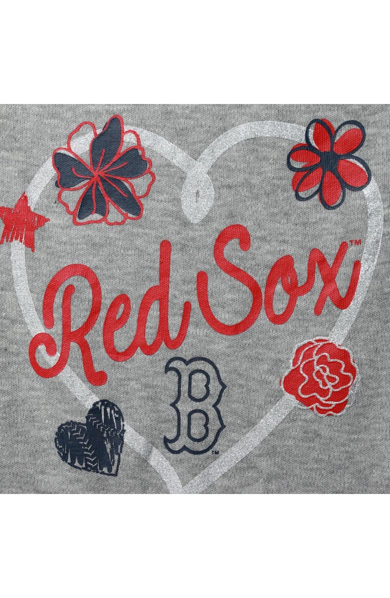 Outerstuff Girls Newborn & Infant Navy/Red/Heathered Gray Boston Red Sox 3-Pack Batter Up Bodysuit Set, Alternate, color, Navy