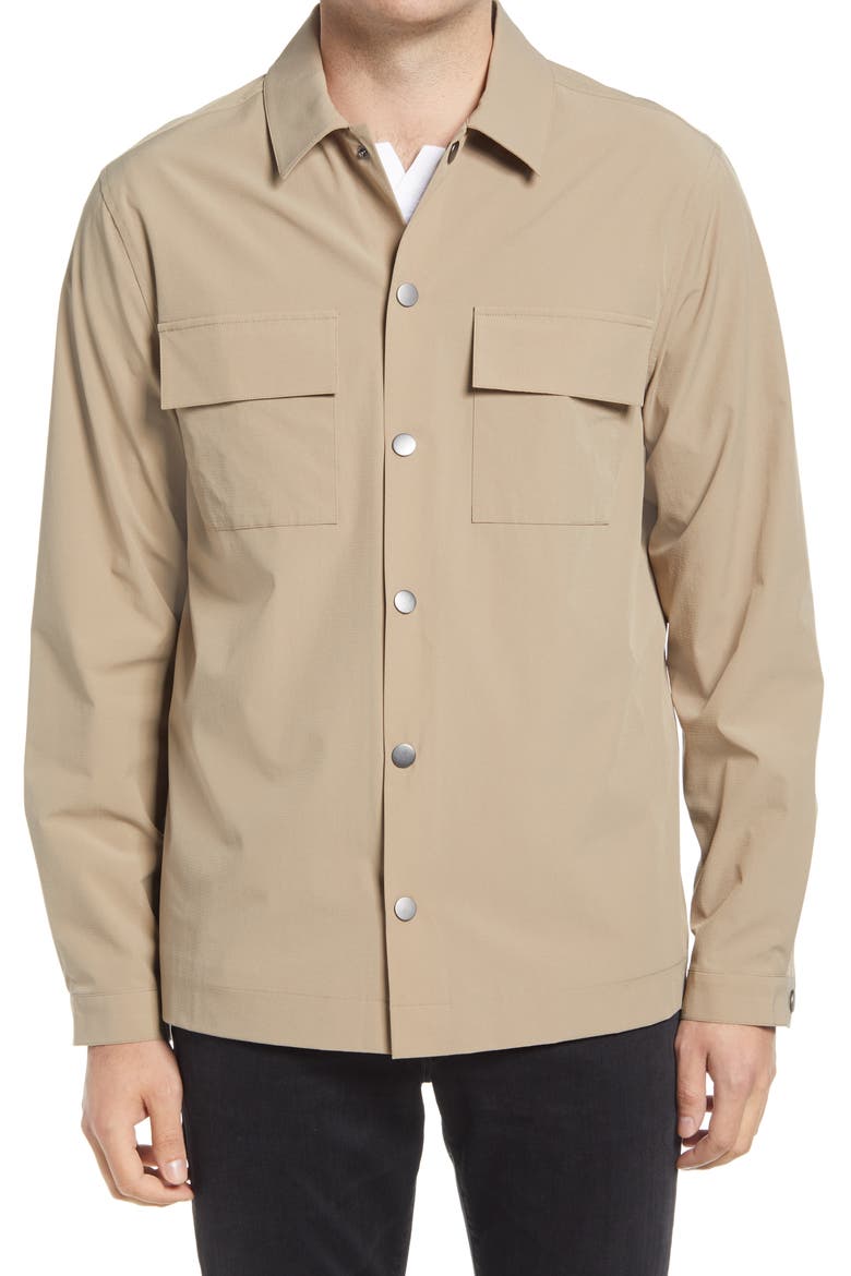 Ripstop Shirt Jacket, Alternate, color, TAN DESERT