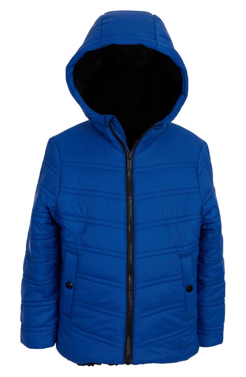 Kids' Plush Lined Hooded Puffer Jacket (Toddler & Little Kid)