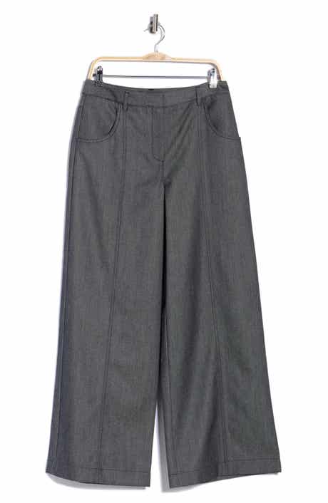 Delaney Wool & Cotton Wide Leg Pants