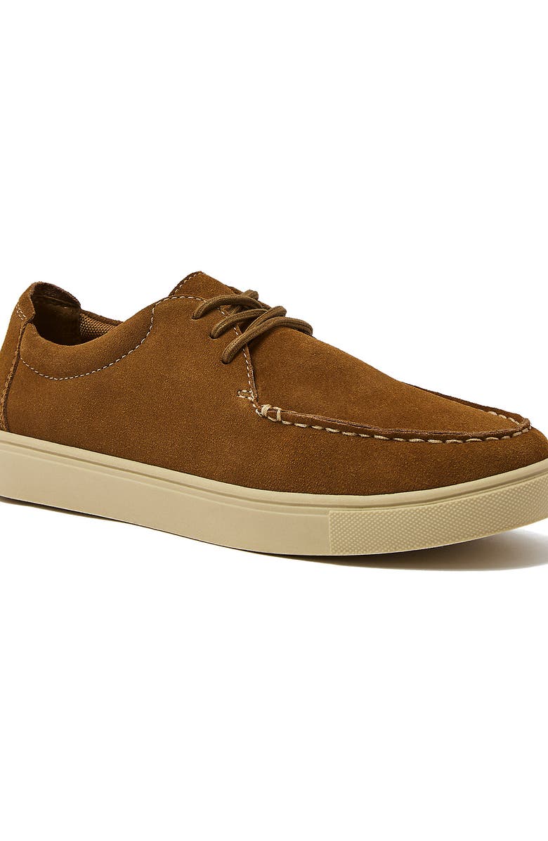 Lands' End Moc Toe Suede Lace Up Sneakers, Main, color,