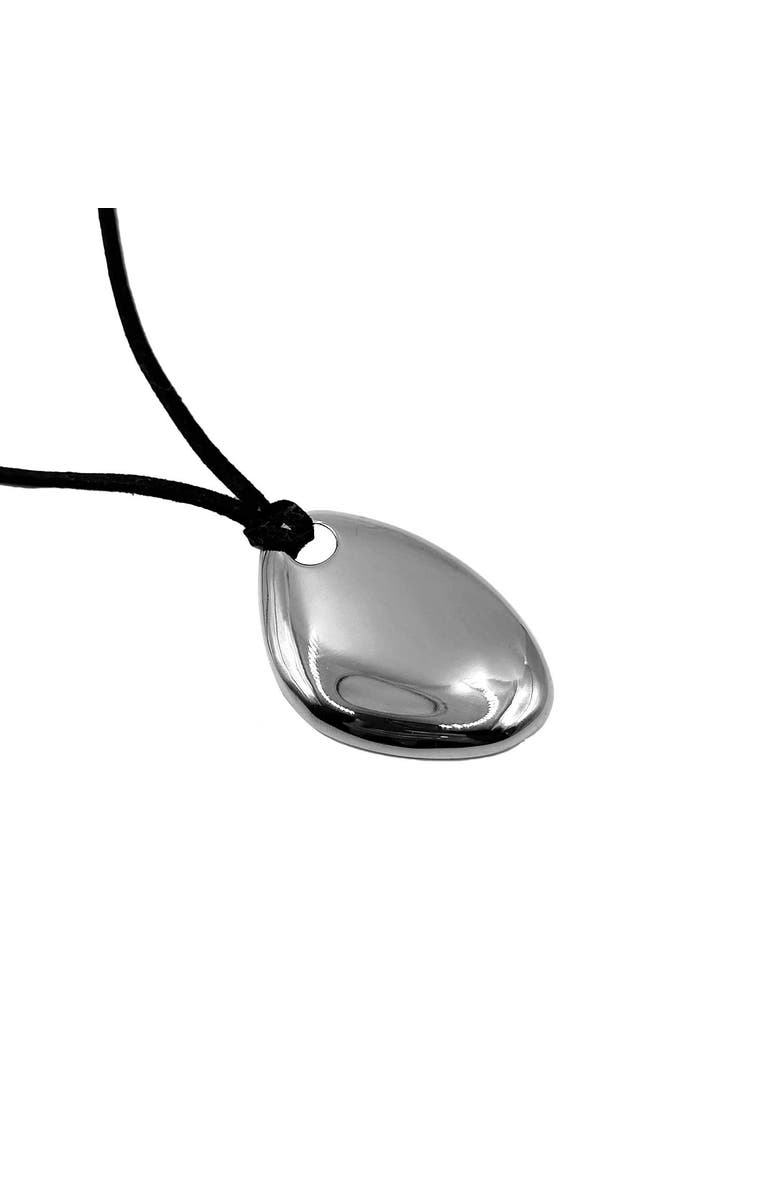 Outofoffice Bold Sculptural Silver Cord Necklace, Main, color, Silver