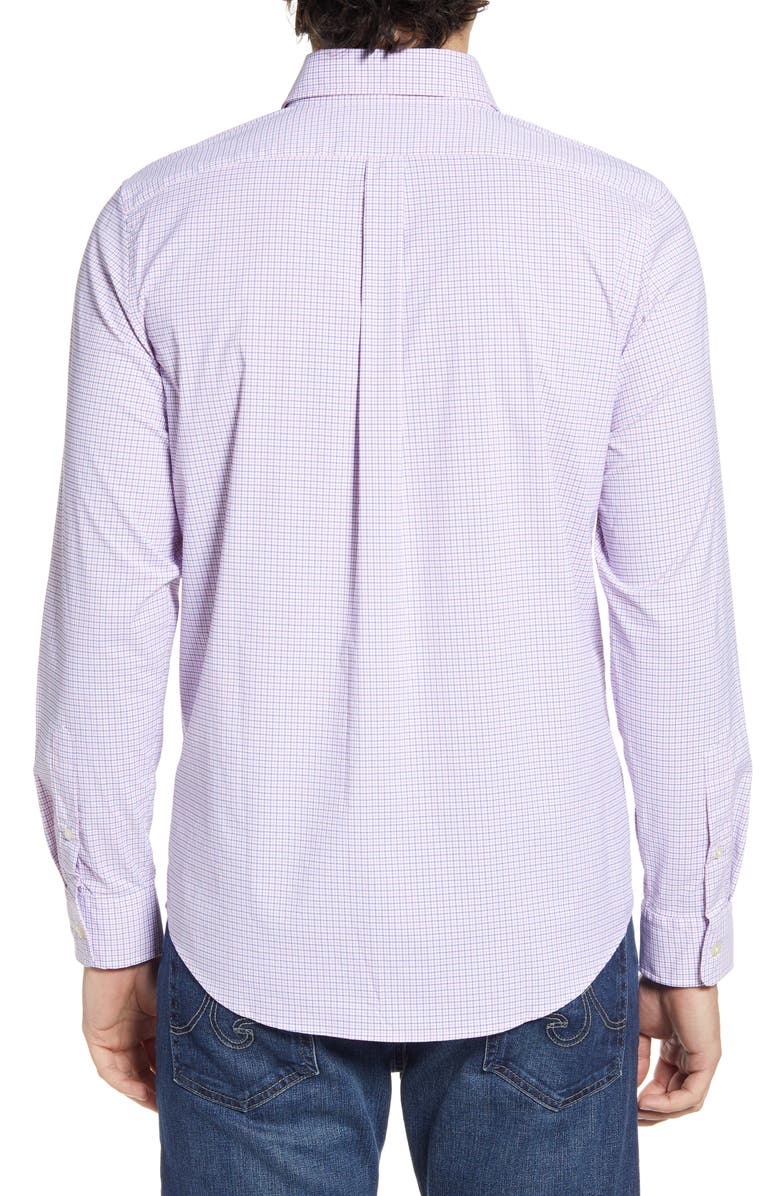 vineyard vines Murray Starfish Plaid Button-Down Performance Shirt, Alternate, color, 