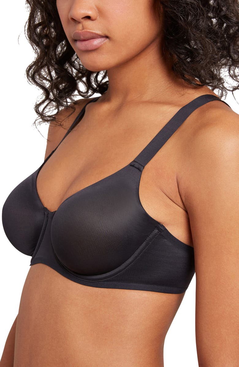 Wolford Sheer Touch Underwire T-Shirt Bra, Alternate, color, Black