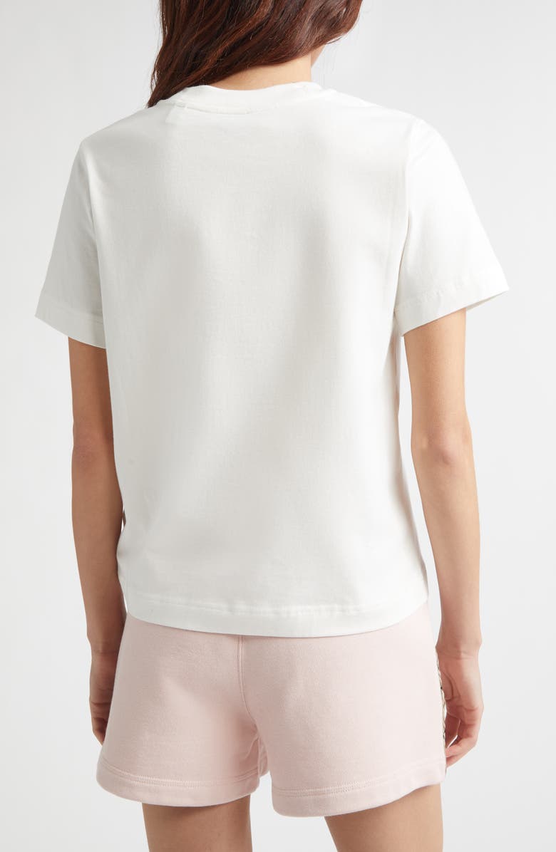 Burberry Frankie Embroidered EKD Stamp Cotton T-Shirt, Alternate, color, Chalk