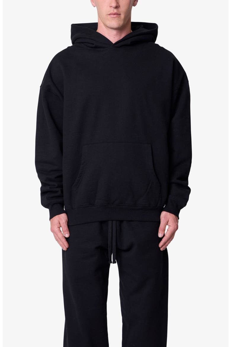 Heavy Basic Cotton Hoodie, Main, color, BLACK