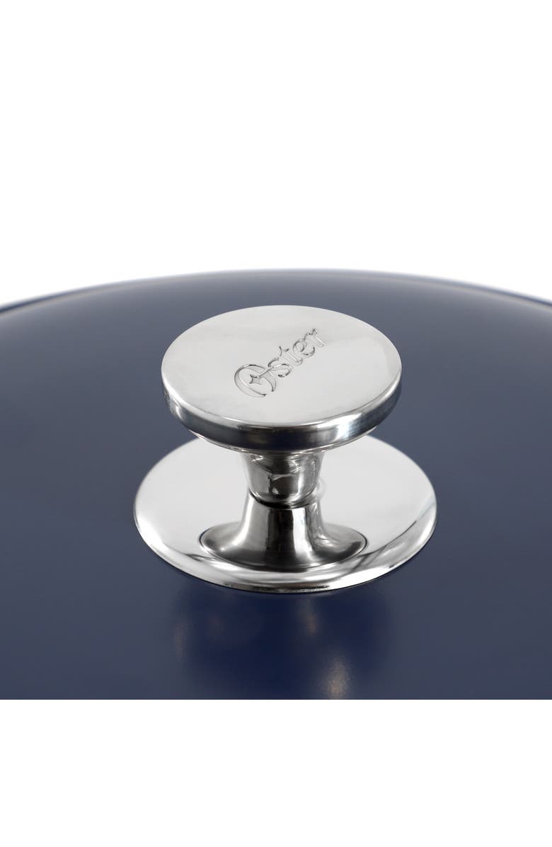 OSTER Cartagena 7.4 Quart Nonstick Aluminum Caldero with Lid, Alternate, color, Blue