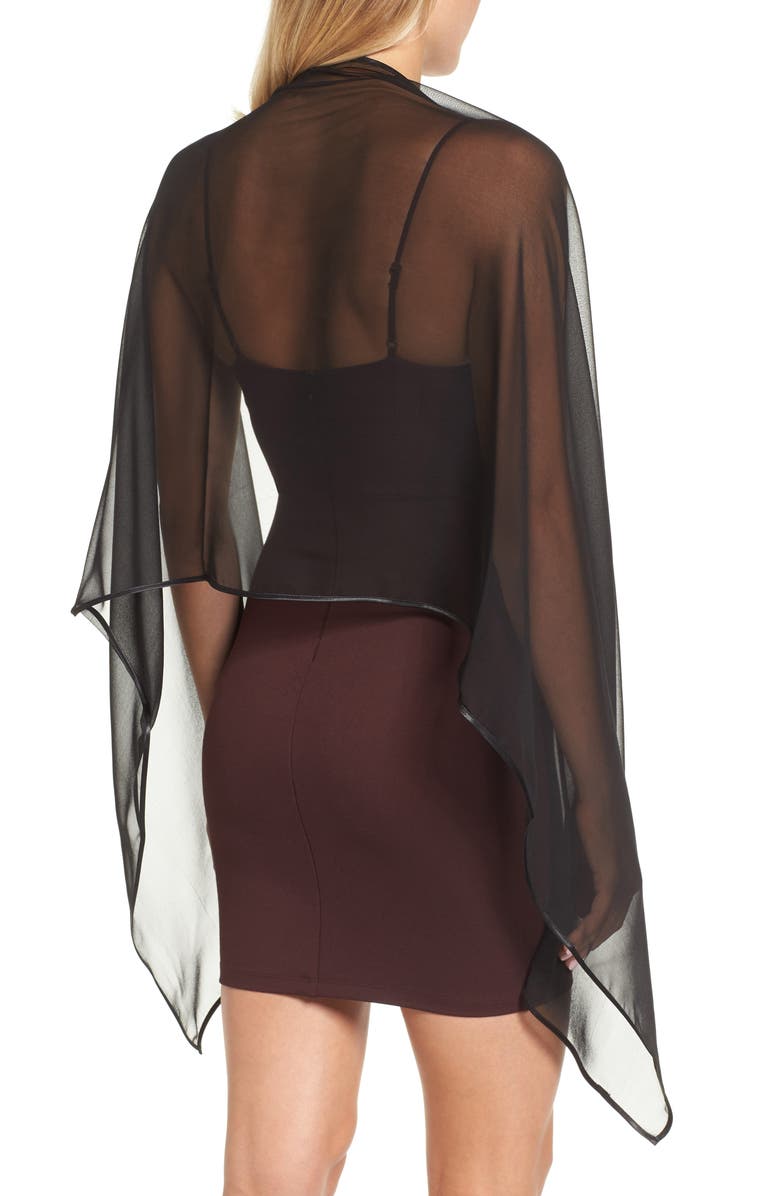 Bernie of New York Silk Chiffon Wrap, Alternate, color, 