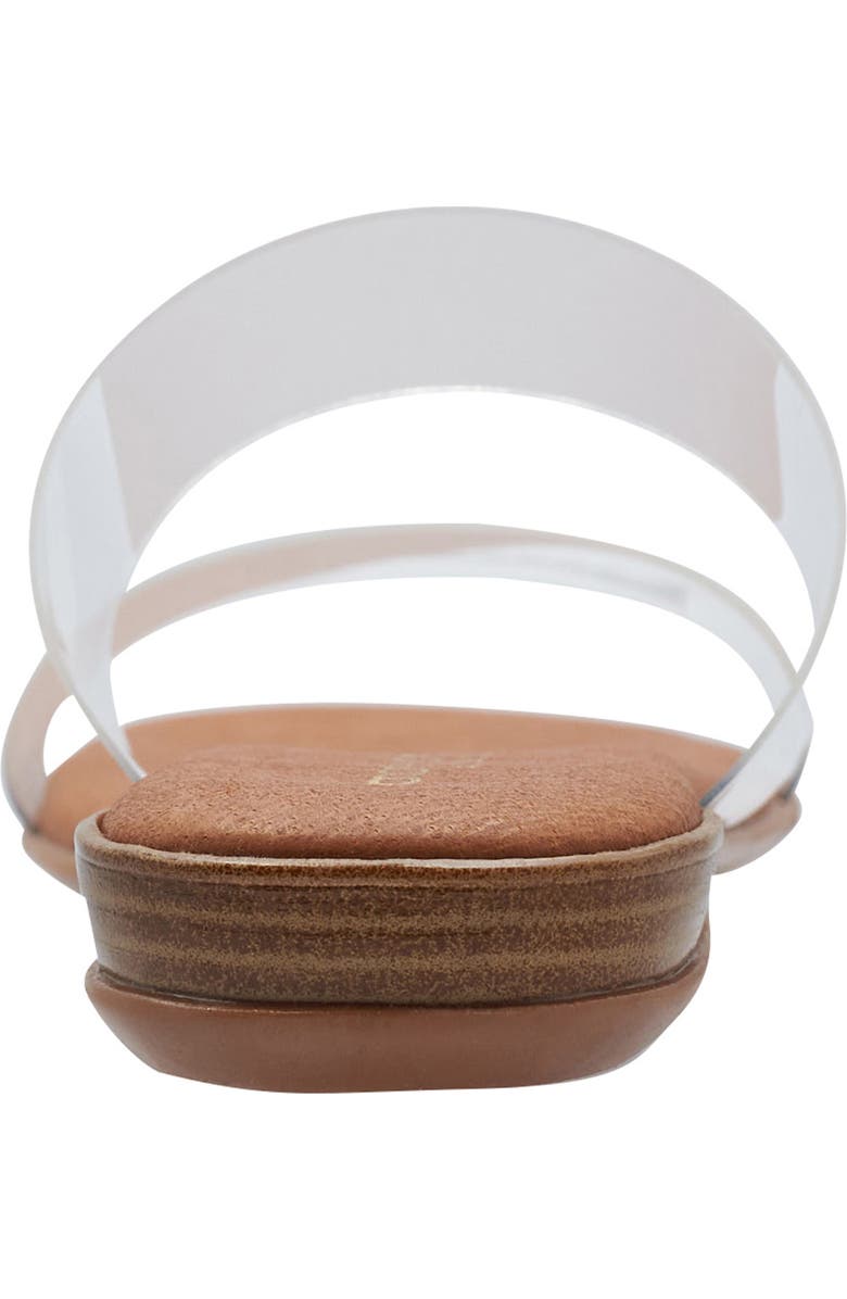 André Assous Narice Raffia Slide Sandal, Alternate, color, Clear Fabric