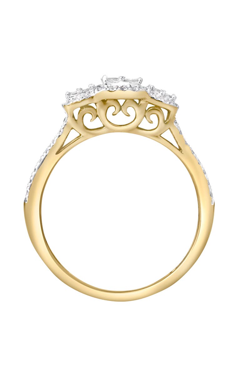 LuvMyJewelry Varenne 0.35 Ct 10K Gold Diamond Ring, Alternate, color, 14K Rose Gold