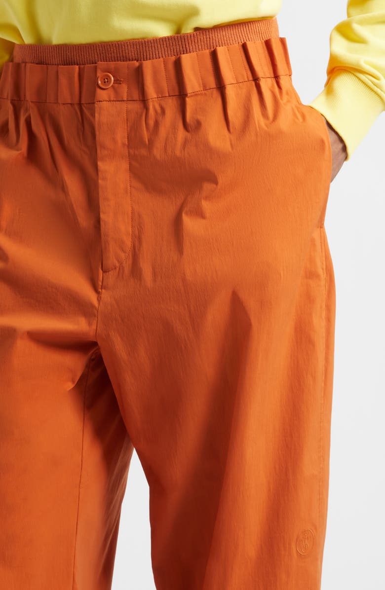 JW Anderson Gathered Waist Track Pants, Alternate, color, Ginger