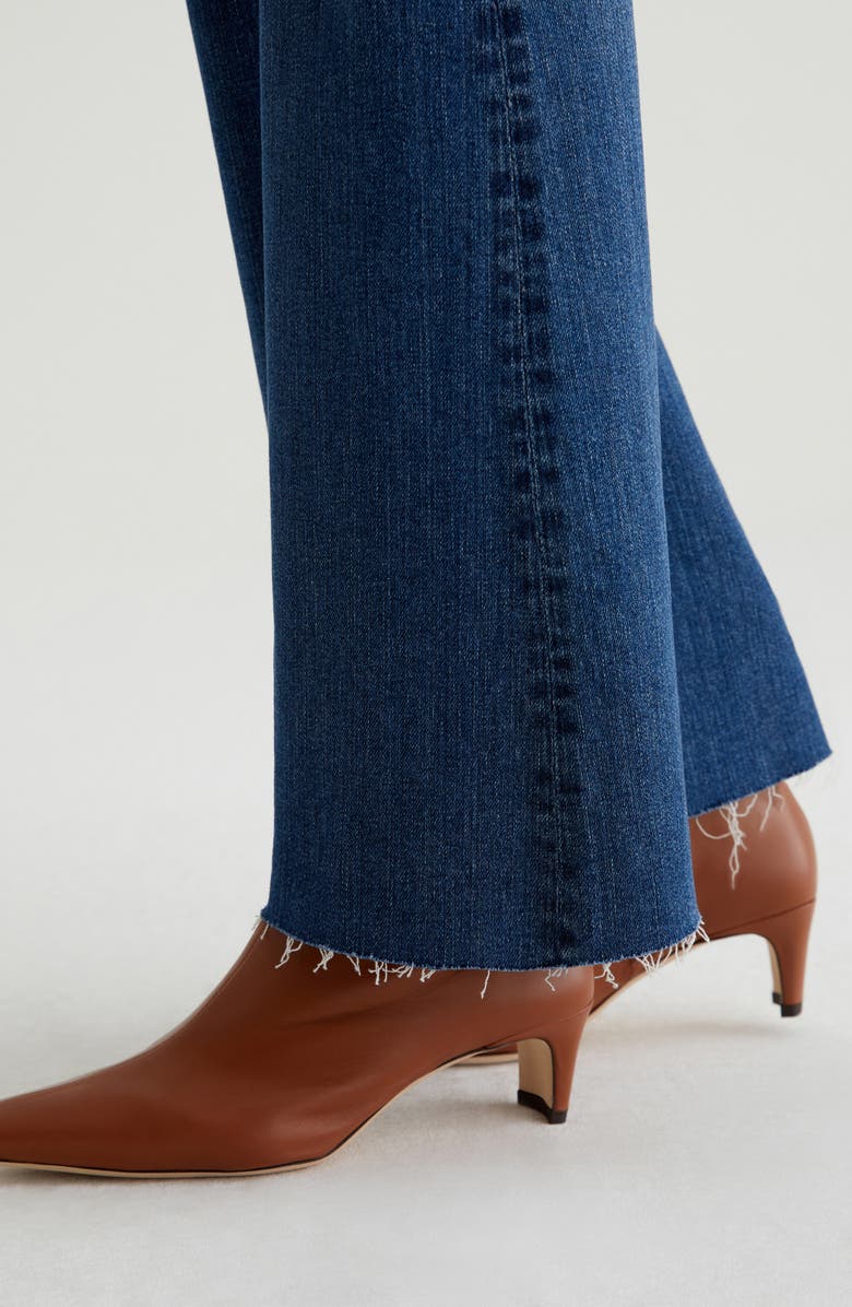 AG Madi Raw Hem High Waist Flare Jeans, Alternate, color, 