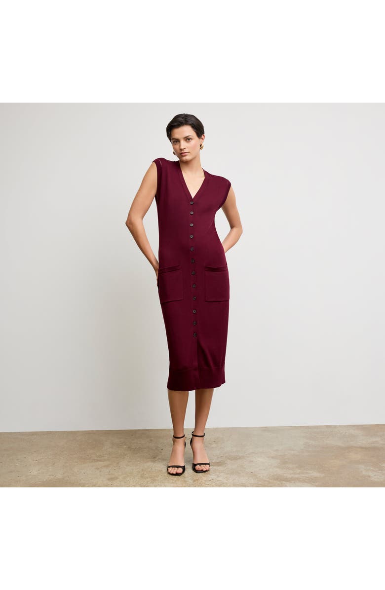 M.M.LaFleur Toula Pointelle Dress - Cotton Silk Knit, Main, color, 