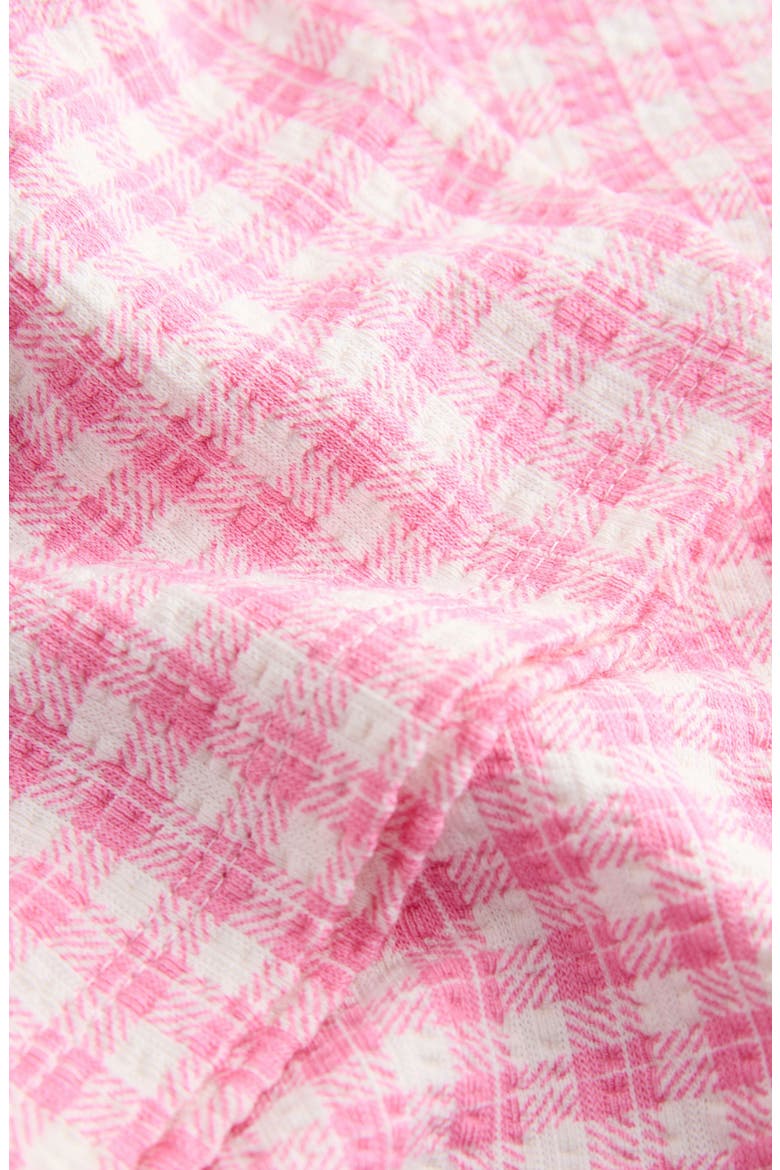 Kids' Gingham Barrel Pants, Alternate, color, PINK