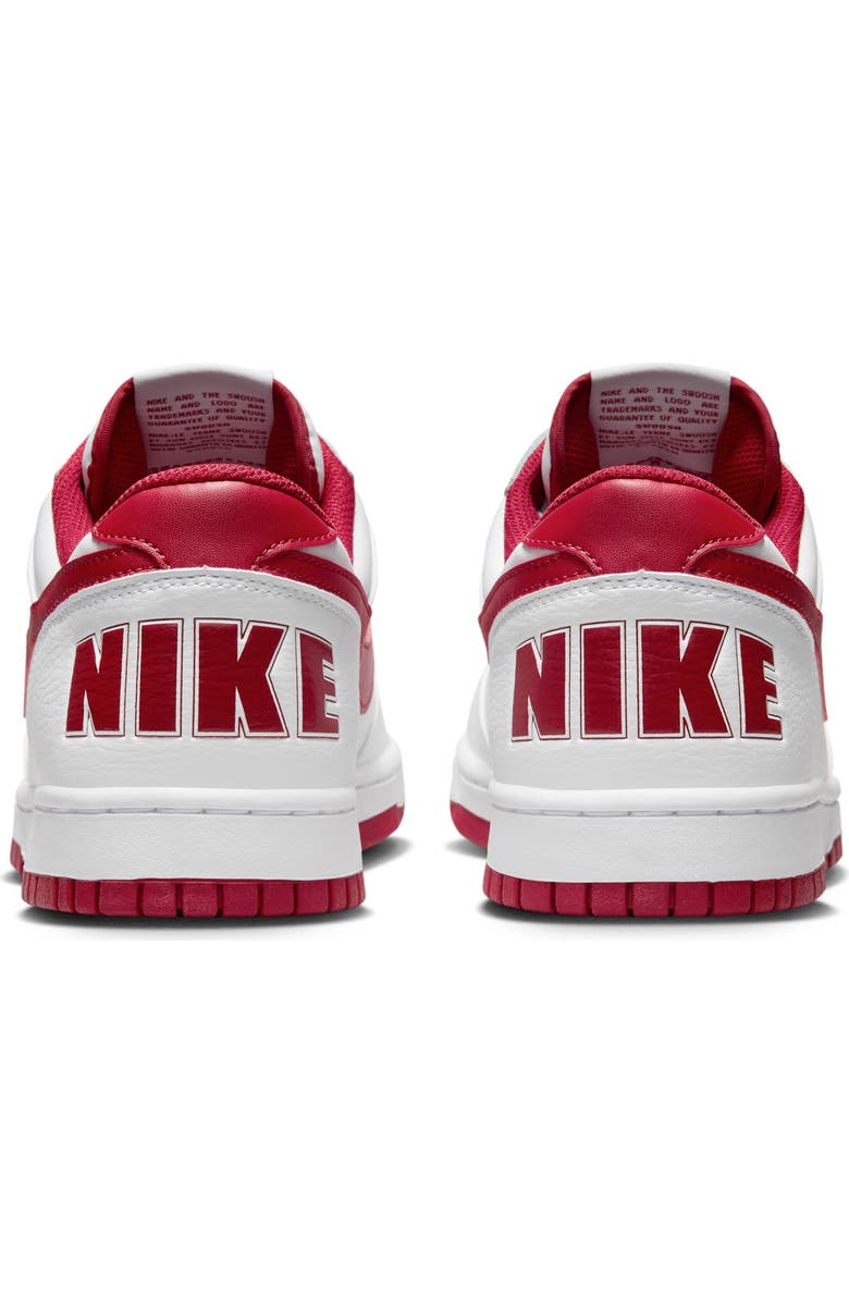 Nike Big Nike Low Basketball Sneaker, Alternate, color, White/ Gym Red