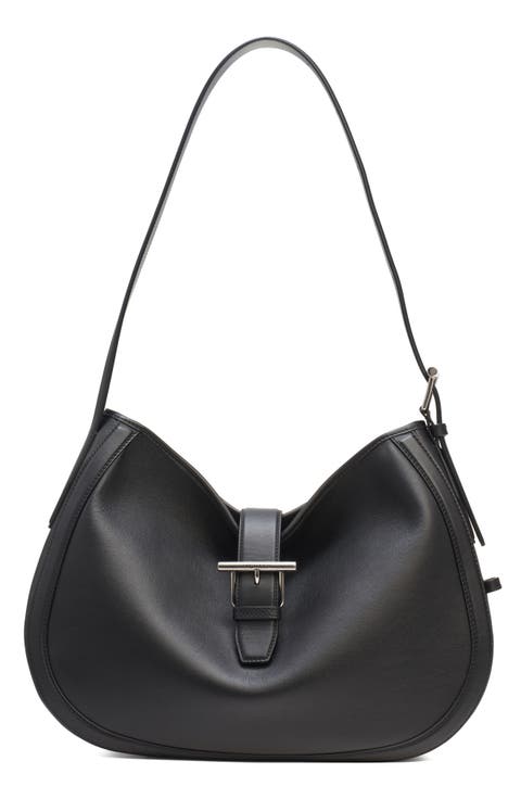 T-Bar Leather Shoulder Bag