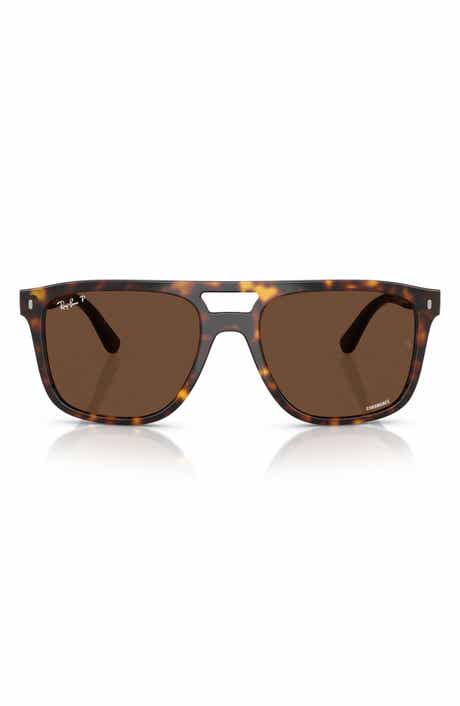 Ray-Ban Chromance 55mm Polarized Square Sunglasses