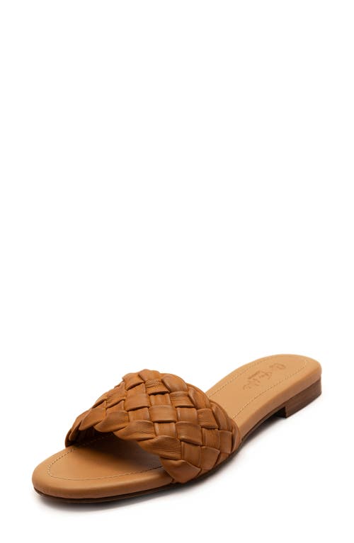 Off The Hook London Clerkenwell Braided Sandal In Brown