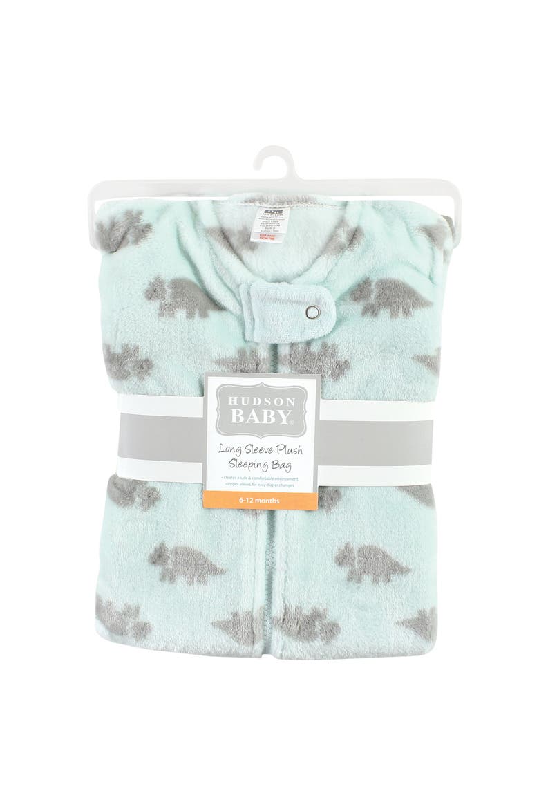 Plush Flannel Sleep Sack, Alternate, color, Long Triceratops