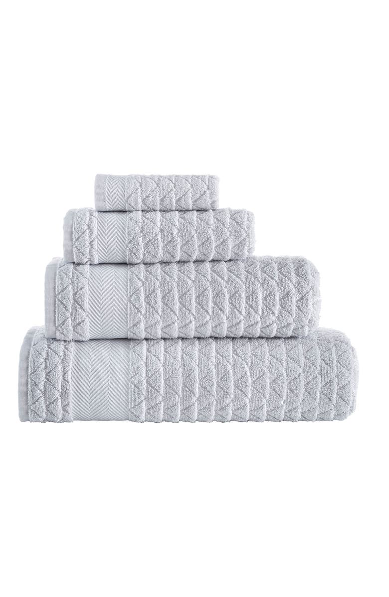 Brooks Brothers Herringbone 6-Piece Towel Set, Alternate, color, Silver