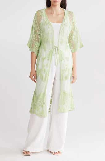 AREA STARS Floral Lace Ruana