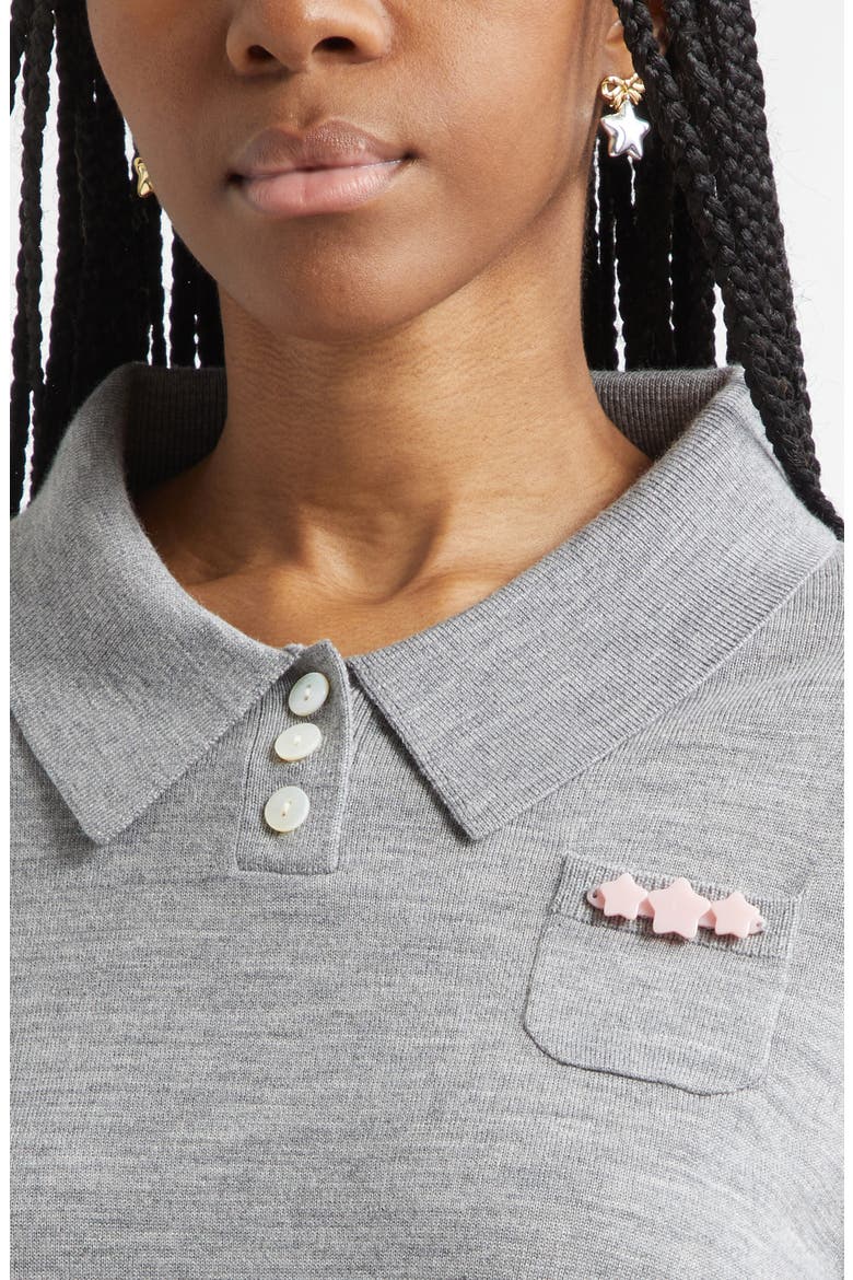 Akira Merino Wool Sweater, Alternate, color, HEATHER GREY