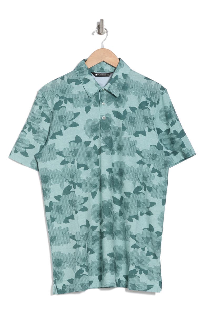 TravisMathew Standing Invite Polo, Alternate, color, Beryl Green