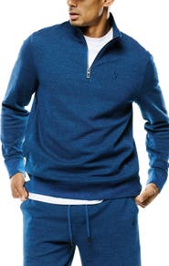 Psycho Bunny Marc Textured Quarter Zip Pullover