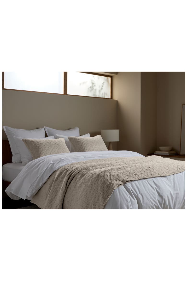 Desert Set of 2 Cotton Shams, Alternate, color, BONE