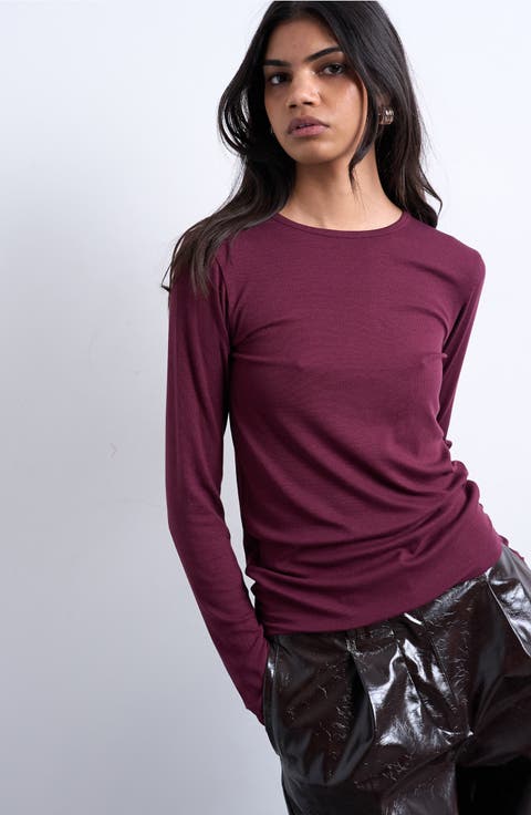 Long Sleeve Rib Top