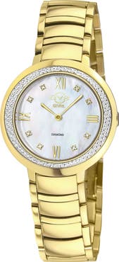 GEVRIL Amalfi Mother-of-Pearl Swiss Diamond Watch, 34mm - 0.04ct.